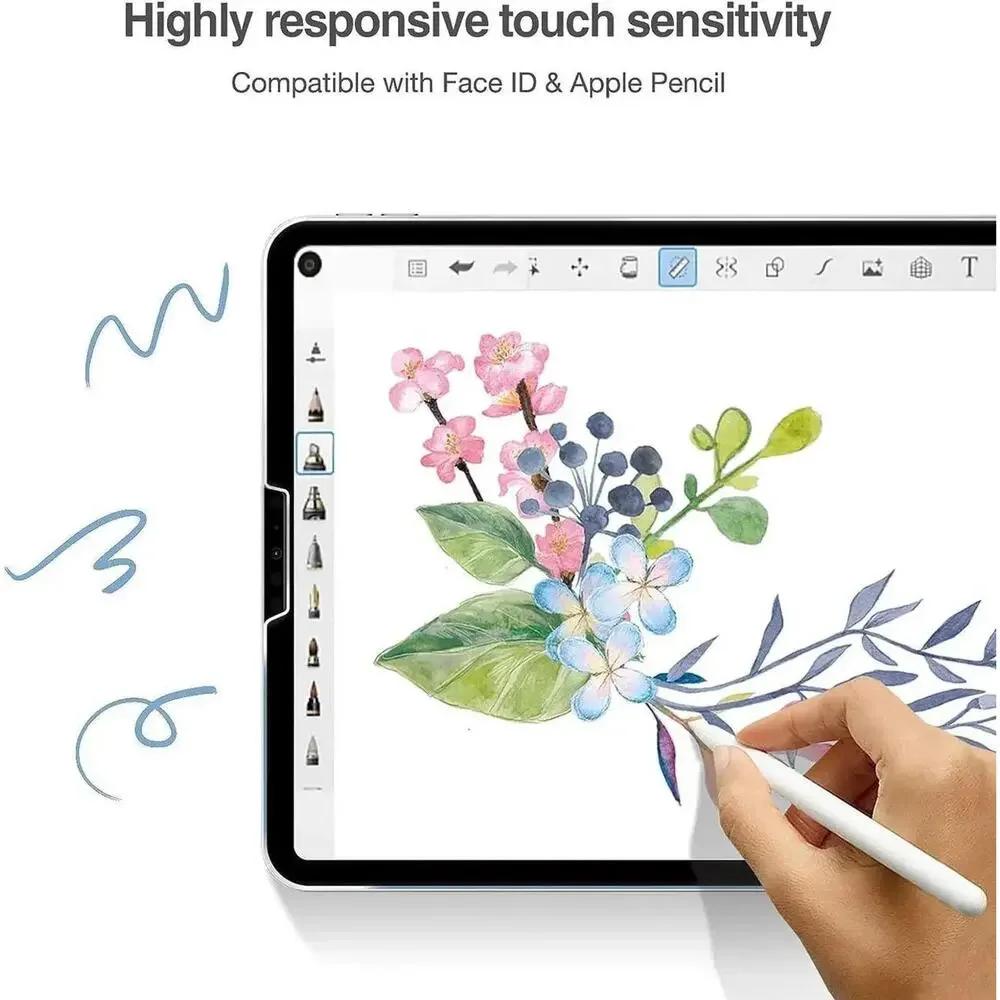 2-Pack Tempered Glass Screen Protector for iPad Pro 12.9 2018 to 2022